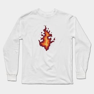 Red fire Long Sleeve T-Shirt